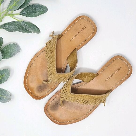 FRYE Fringe Perry Thong Sandals 5.5 - Picture 1 of 7